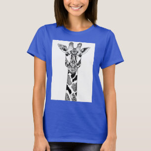 Camiseta T do músculo do girafa dos retalhos