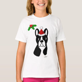 Camiseta T do Natal de Boston Terrier