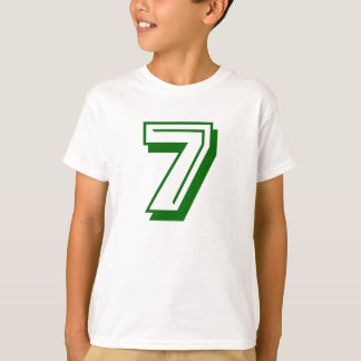 Camiseta T do número 7