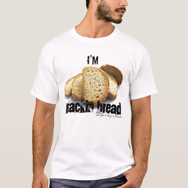 Camiseta T do pão de Stackin (Frente)