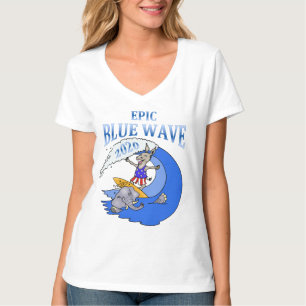 Camiseta T do partido Democrática