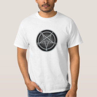 Camiseta T do Pentagram de Baphomet