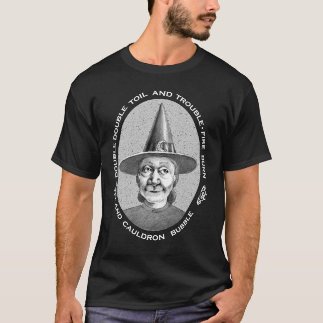 Camiseta T do período da bruxa (Frente)