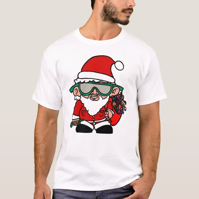 Camiseta T do pimpin do papai noel (Frente)