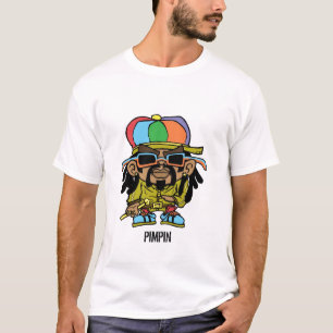Camiseta T do pimpin do rasta