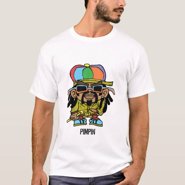 Camiseta T do pimpin do rasta (Frente)