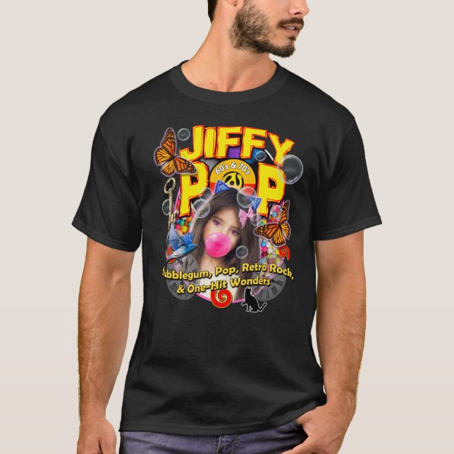 Camiseta T do pop do Jiffy (Frente)