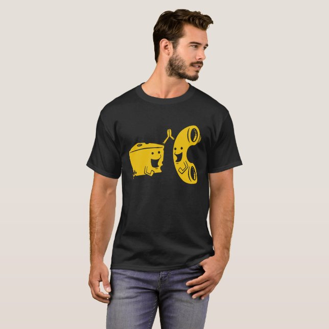 Camiseta T do presente de Bestfriend do queijo do Mac n (Frente Completa)