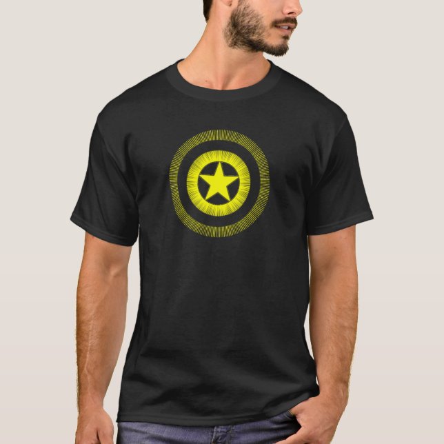 Camiseta T do protetor de Ancaptain América (Frente)