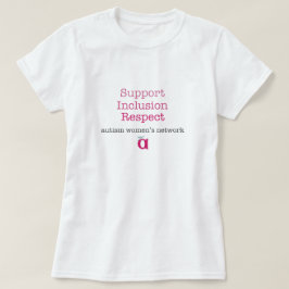 Camiseta T do respeito da inclusão do apoio