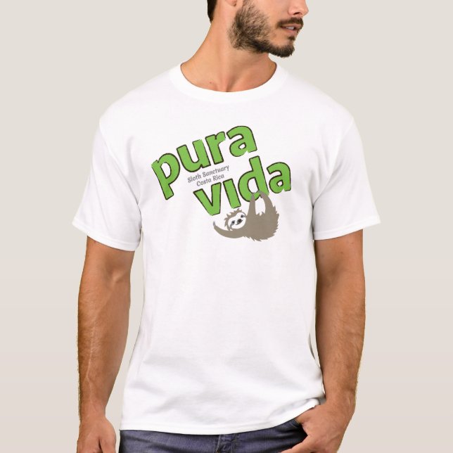 Camiseta T do santuário da preguiça de Vida (Frente)