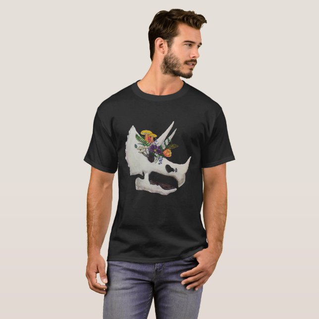 Camiseta T do Triceratops (Frente Completa)