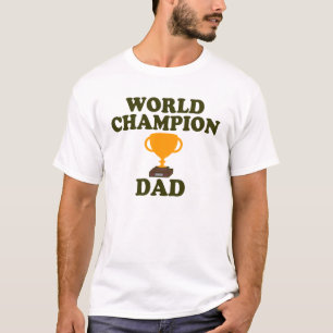 Camiseta T do troféu do pai do campeão do mundo