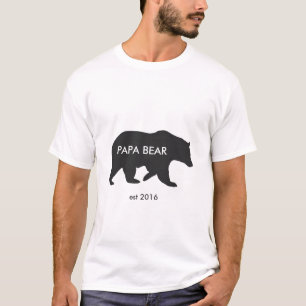 Camiseta T do urso da papá