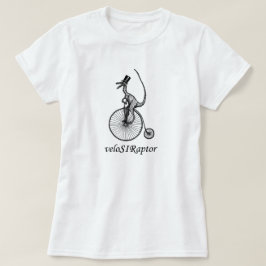 Camiseta T do velociraptor para senhoras