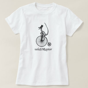 Camiseta T do velociraptor para senhoras