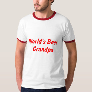 Camiseta T do vovô do mundo o melhor