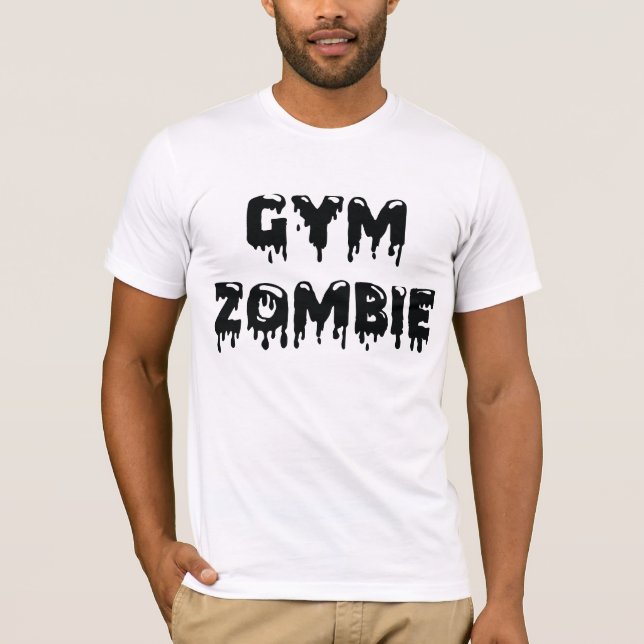 Camiseta T do zombi do Gym (Frente)