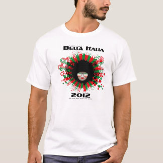 Camiseta T dos homens de Bella Italia 2012 para um ajustado