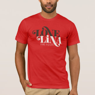 Camiseta T dos homens de Lina do amor