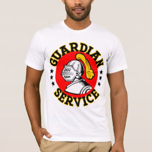 Camiseta T dos mercadorias do serviço do guardião