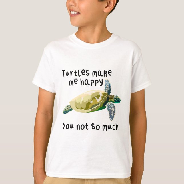 Camiseta T é para a Tartaruga (Frente)