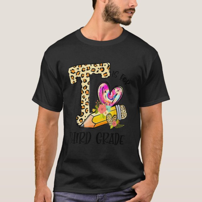 Camiseta T É Para Professores Do Terceiro Grau Leopard Prim (Frente)