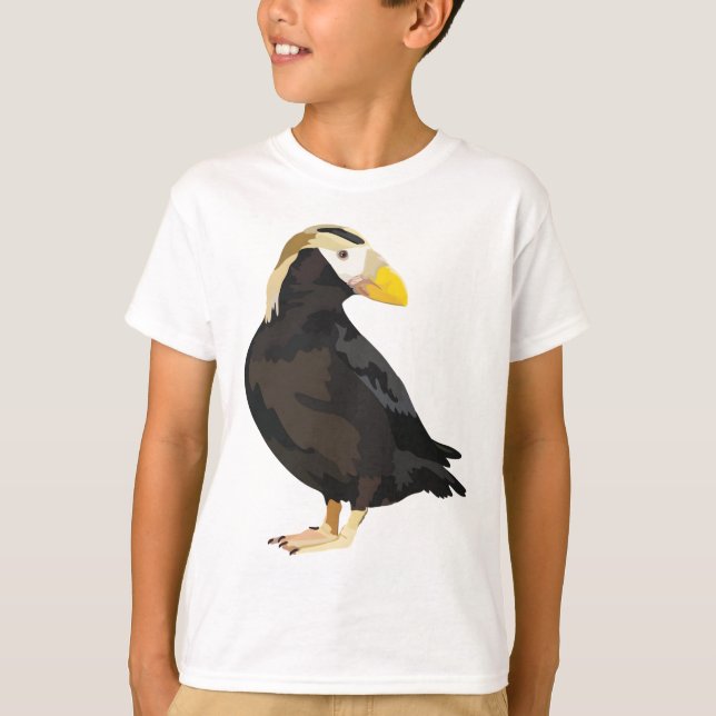 Camiseta T é para Puffin Tufado (Frente)