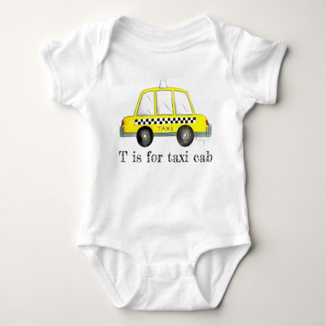 Camiseta T é para Taxi Cab Yellow NYC Nova Iorque Checker (Frente)