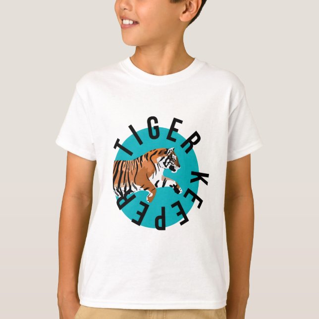 Camiseta T é para Tiger Keeper (Frente)