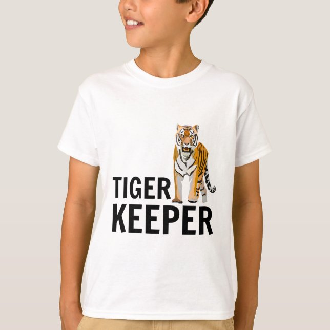 Camiseta T é para Tiger Keeper (Frente)