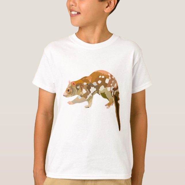 Camiseta T é para Tiger Quoll (Frente)