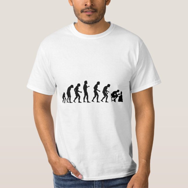 Camiseta T engraçado da evolução (Frente)