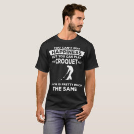 Camiseta T engraçado do presente do Croquet do jogo do
