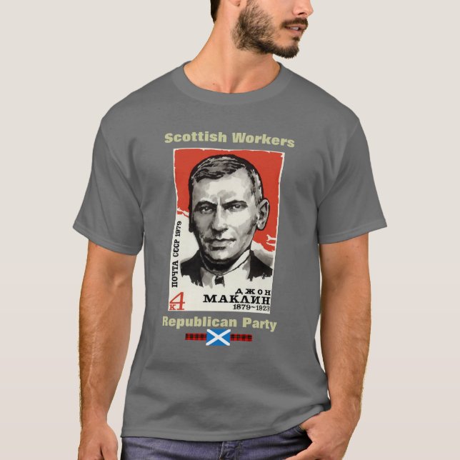 Camiseta T escocês do Partido Republicano dos trabalhadores (Frente)