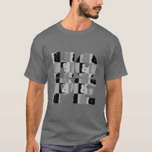 Camiseta T escuro básico do preto da ESPERANÇA dos homens
