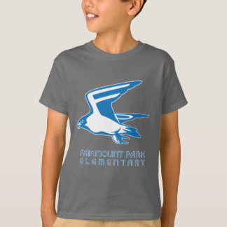 Camiseta T escuro do falcão com o gráfico claro do falcão