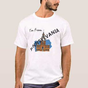Camiseta T eu sou de Pensilvânia
