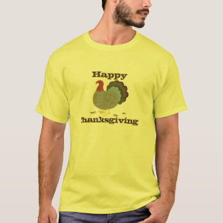 Camiseta T feliz da acção de graças