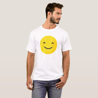 Camiseta T feliz de Emoji para homens