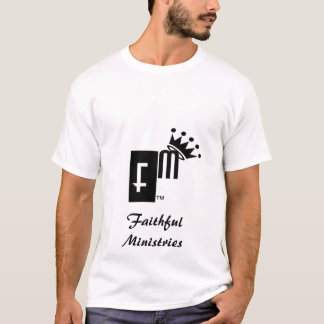 Camiseta T fiel do branco dos ministérios