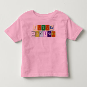 Camiseta T futuro da criança do engenheiro