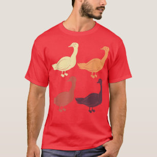 Camiseta T- Gado de Fazenda Ganso-Amante de os animais