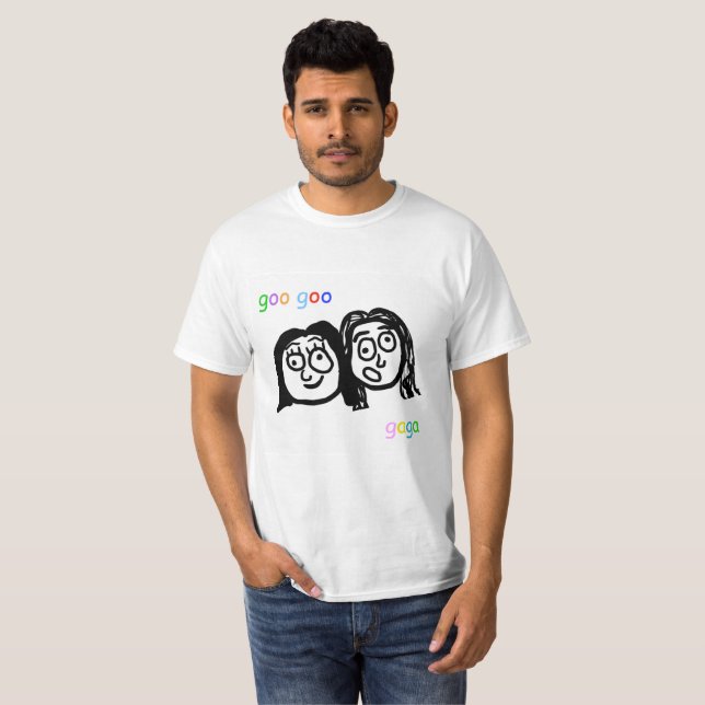 Camiseta T Gaga da viscosidade da viscosidade (Frente Completa)