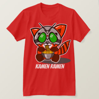 CAMISETA T GIGANTE DA PANDA VERMELHA DOS RAMEN DE KAMEN