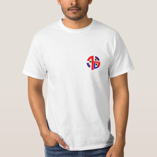 Camiseta T gráfico abstrato (Frente)