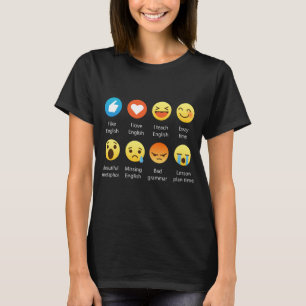 Camiseta T gráfico engraçado dos Emoticons de Emojis do