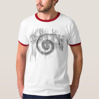 Camiseta T grego da campainha do design da fé