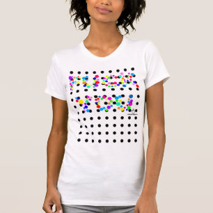 Camiseta T impertinente para meninas colourblind
