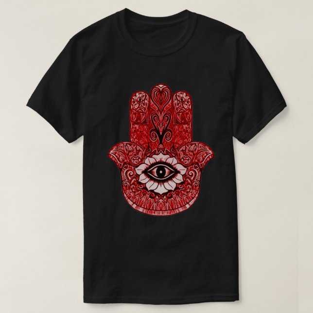 Camiseta T Indie do gráfico da arte do símbolo vermelho de (Frente do Design)